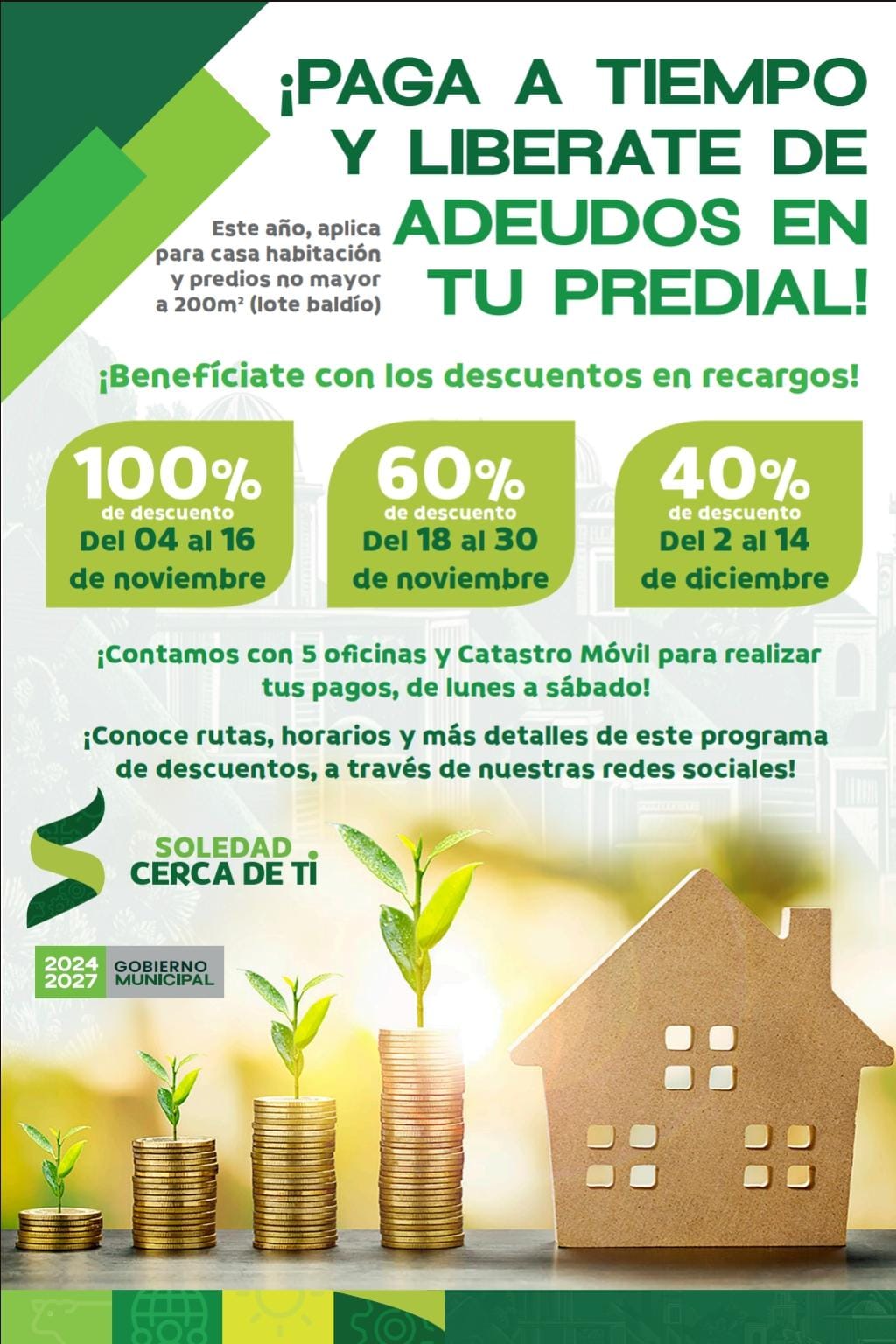 Cabildo de Soledad aprueba descuentos en recargos del impuesto predial ...