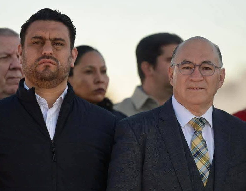 Jorge Zavala López con Enrique Galindo